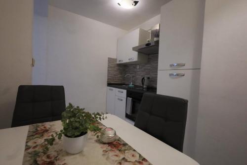 Kuchyň nebo kuchyňský kout v ubytování Apartment ZORA