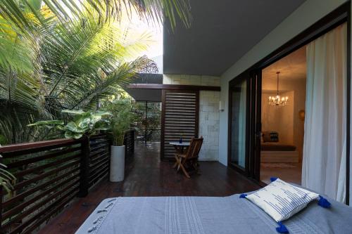 Балкон или терраса в Lula Tulum, a Small Luxury Hotel