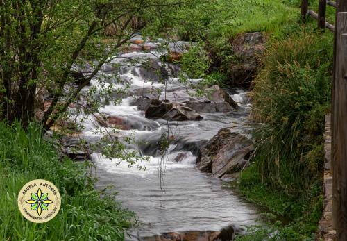 a stream of water with a path in front of it at AT la Abuela Antonia-El Gurugú in Torre de Don Miguel