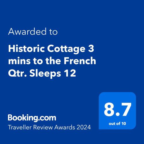 Gallery image of Historic Cottage 3 mins to the French Qtr. Sleeps 12 in New Orleans
