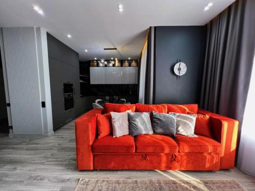 Area soggiorno di Royal Lux апартаменты в ЖК ZAMAN
