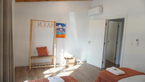 Postel nebo postele na pokoji v ubytování Quinta das Cestas - Agroturismo