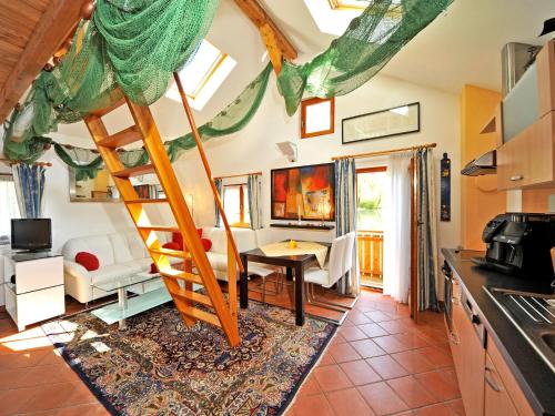 Küche/Küchenzeile in der Unterkunft Fischerhof Appartements