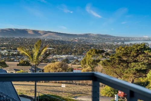 a view of a city from the balcony of a house at Oceanview at Encounter - 4BR Family Escape in Encounter Bay