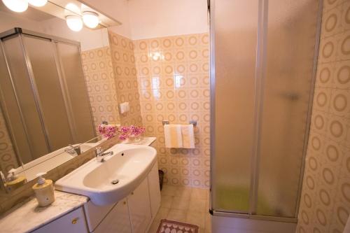 Koupelna v ubytování B&B Pregasina
