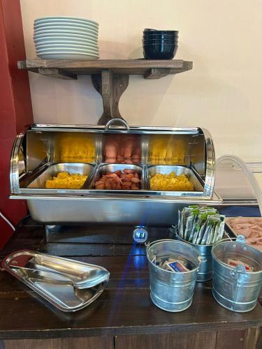 a tray of food on top of a counter at Villa Camporosso in Colà di Lazise