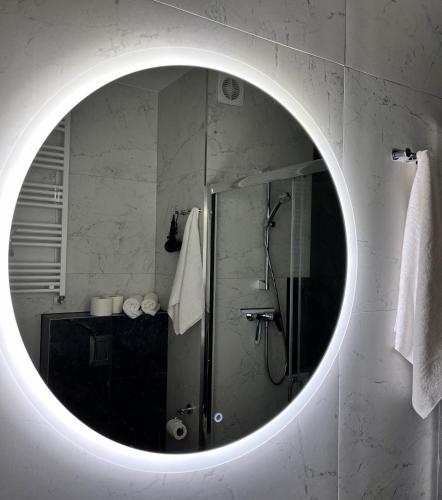 Koupelna v ubytování Apartament Zielone Podwale