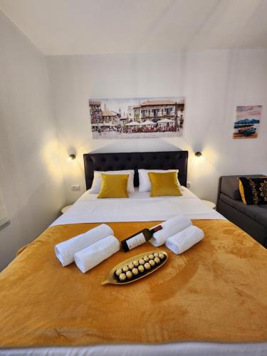 Een bed of bedden in een kamer bij Melograno