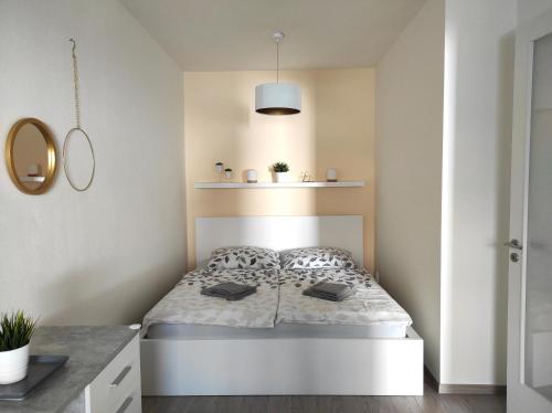 Posteľ alebo postele v izbe v ubytovaní Apartmán Dagmar