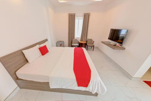 TV a/nebo společenská místnost v ubytování Tuyet Lan Hotel Vung Tau