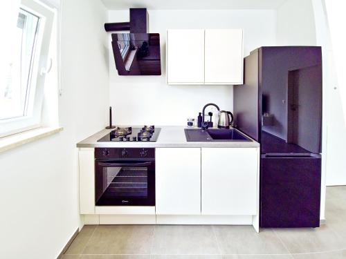Kuchyň nebo kuchyňský kout v ubytování Apartments Laura & Nino