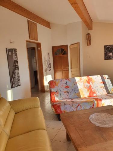 Posezení v ubytování Appartement mer