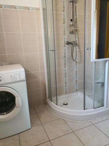 Koupelna v ubytování Appartement mer