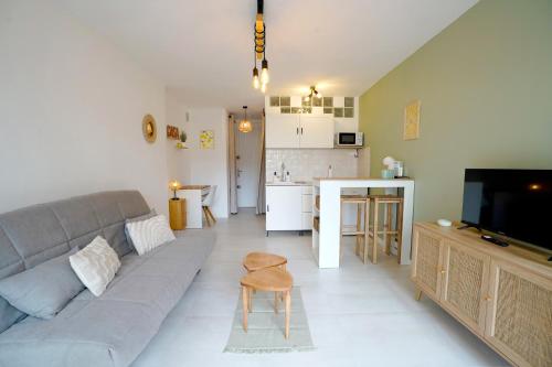 Le Cocon Azur - Studio 2P, Terrasse, AC, Plage