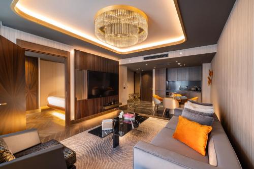 Zona de estar de Merit Starlit Hotel & Residences