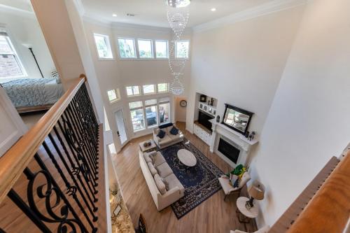 an overhead view of a living room with a couch at Family Home Near Lake & Local Parks in Little Elm