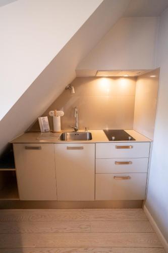 Η κουζίνα ή μικρή κουζίνα στο Villa Klara - Apartamenty Wakacyjne