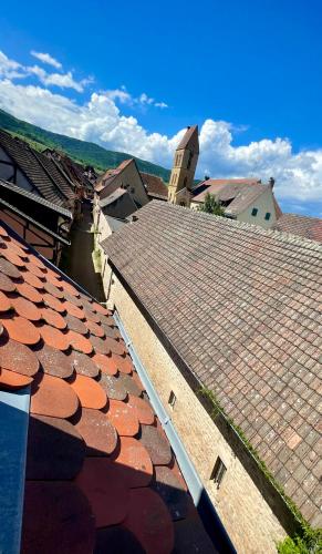 an overhead view of a roof of a building at L'Adresse - Rempart Sud - Eguisheim avec garage privé in Eguisheim