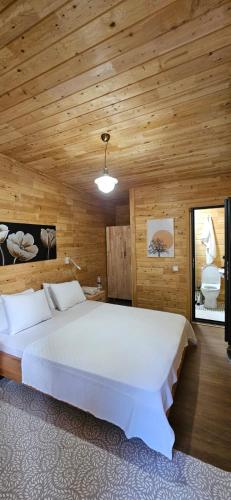 Baraka House tesisinde bir odada yatak veya yataklar