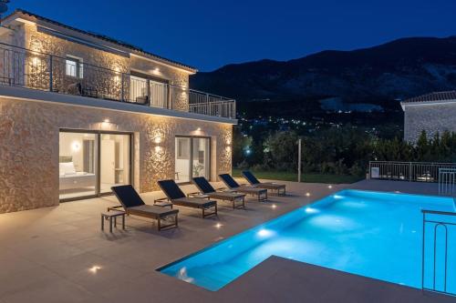 Brand New Kefalonia Stone Villas - Villa Trapezaki Tranquility