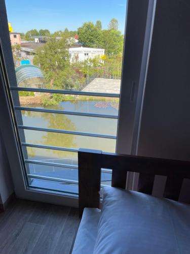 Balkón nebo terasa v ubytování Apartamenty Akant