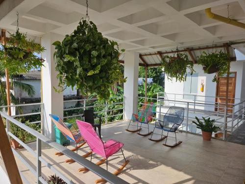 Balkón nebo terasa v ubytování Hotel La Ensenada Necocli