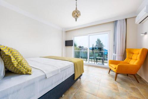 Postel nebo postele na pokoji v ubytování Villa Bahari Kalkan