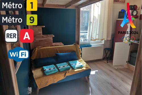 Studio cozy - Proche Paris, Métro, salles de concert et Disneyland