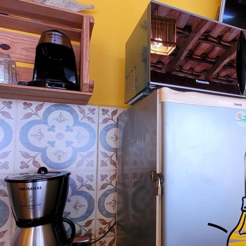 Dapur atau dapur kecil di A VER O MAR SUÍTES COCANHA