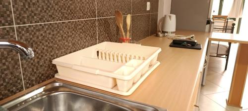 Η κουζίνα ή μικρή κουζίνα στο Seaside Apartments 1