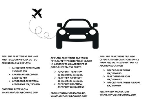un diagrama de las emisiones de un automóvil en Airplane Apartment T&T en Surčin