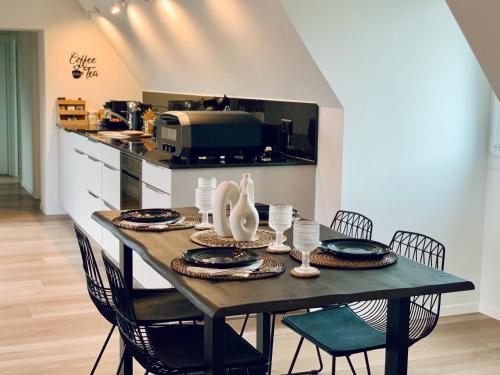 Una cocina o zona de cocina en Luna o Mountainview o Pizzaoven