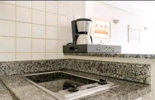 Una cocina o kitchenette en Flat in Allianz Parque com estacionamento