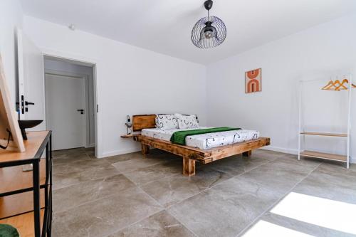 Postel nebo postele na pokoji v ubytování Vilabelvedere scorilo