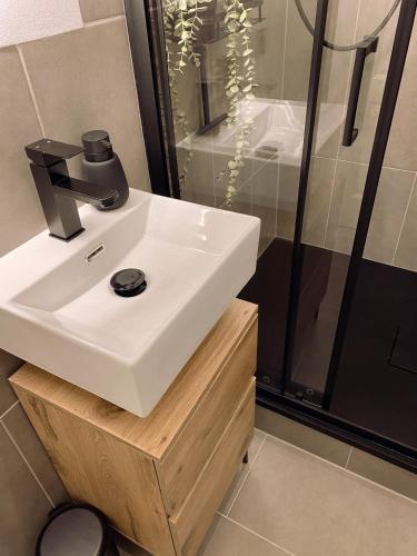 Gallery image of 371living, Altbau-Charme am Kaßberg, Perfekt für Workation, Urlaub oder Kurztrip, Entdecke Chemnitz, Moderne Küche, Waschmaschine, Smart TV, Schnelles WLAN, Bequemes Bett in Chemnitz