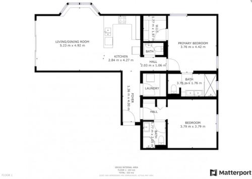 Plano de # Blue Bay Beach - Ocean View Apartments - FULLY AIR CONDITIONED #