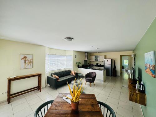 Una cocina o zona de cocina en # Blue Bay Beach - Ocean View Apartments - FULLY AIR CONDITIONED #