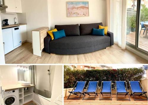 Grande terrasse Cœur Port Fréjus 5 pers