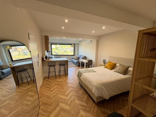 Ένα ή περισσότερα κρεβάτια σε δωμάτιο στο Apartamento Dlirio Lujo y Confort