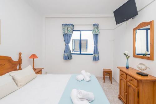 Postel nebo postele na pokoji v ubytování Apartamento céntrico en Agaete