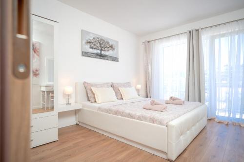 Postel nebo postele na pokoji v ubytování Apartments Edi - ZF Hvar
