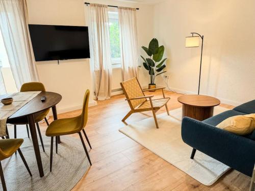 โทรทัศน์และ/หรือระบบความบันเทิงของ City-Apartment - private parking