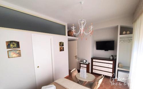 TV a/nebo společenská místnost v ubytování B&B Greco Home