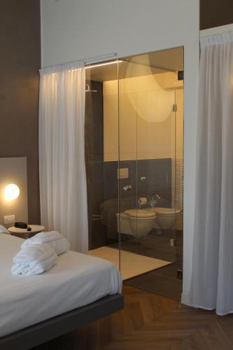 Koupelna v ubytování Hotel Bigio