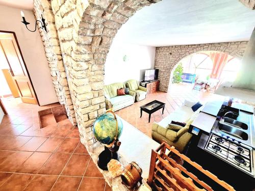 Kuchyň nebo kuchyňský kout v ubytování Apartment Olive Garden