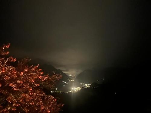 a view of a city at night at The Luff & Match B&B in IDRO