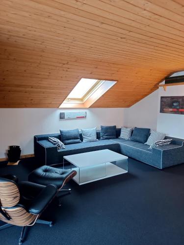 Гостиная зона в Ferienwohnung Alpenzauber
