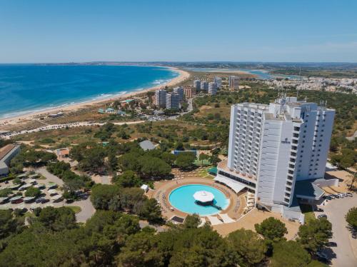 an aerial view of the hotel and the beach at Pestana Blue Alvor Beach - All Inclusive Hotel in Alvor
