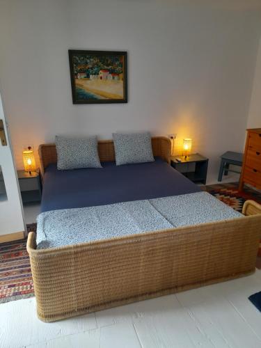 Postel nebo postele na pokoji v ubytování Casa Lin & Casa Blanca