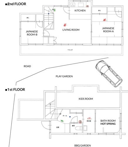 a floor plan of a house at GranGiorno HAKONE Kowakidani in Ashinoyu